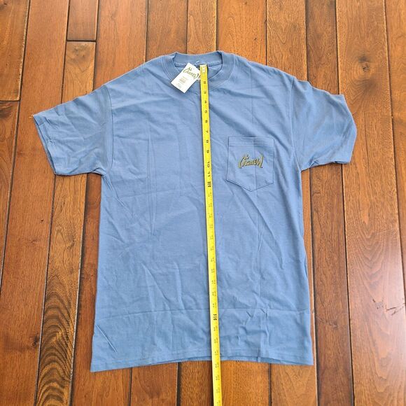 AL AGNEW T-Shirt Men's Size M Bald Eagle Mountain River Blue Pocket NEW w/ Tags - Picture 7 of 10